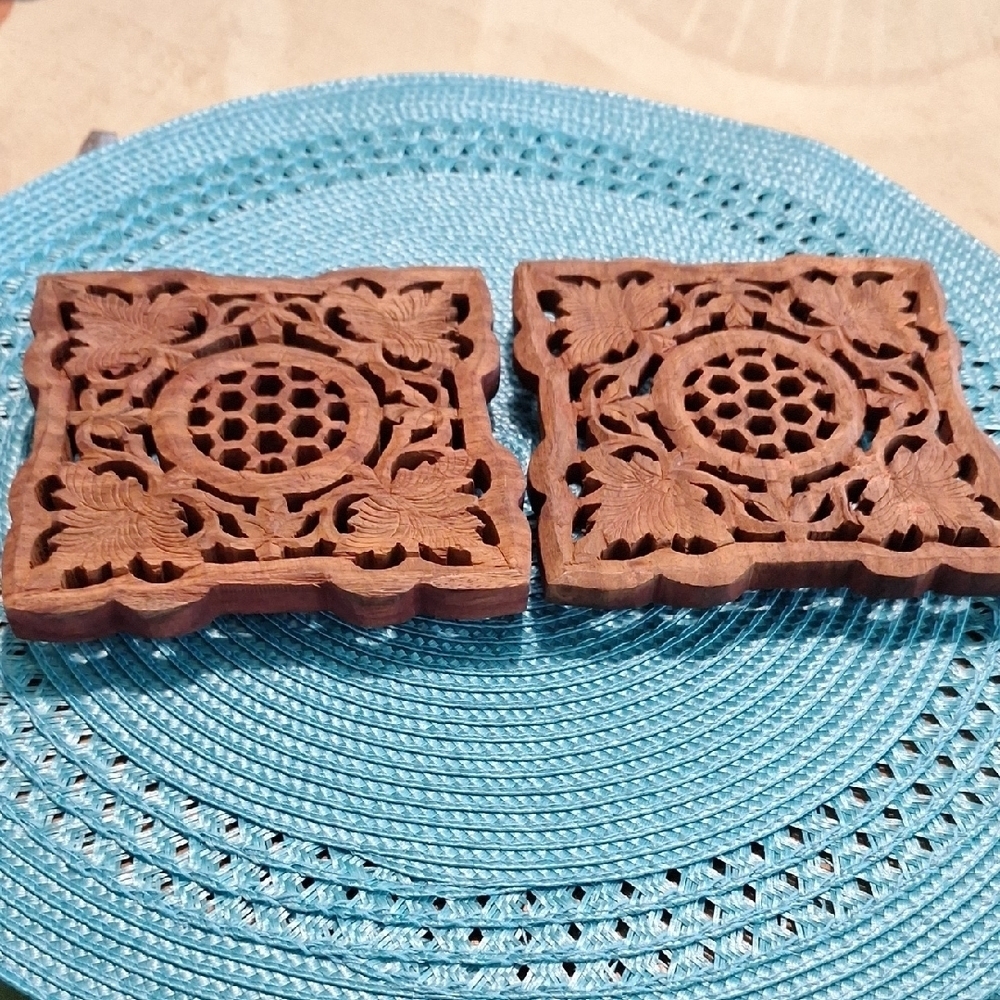 Intricate Wooden Trivets